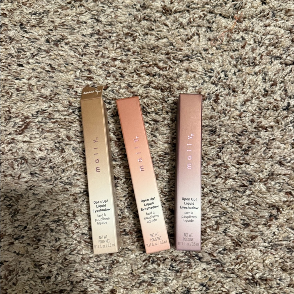 Mally Beauty Liquid Eyeshadow Set - Gold, Pink, Brown